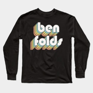 Retro Ben Folds Long Sleeve T-Shirt